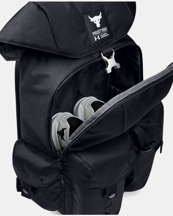 Project Rock Pro Backpack, Black, pdpMainDesktop image number 4